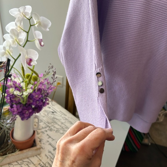 Philosophy Lilac Ribbed Knit Top - Picture 3 of 6